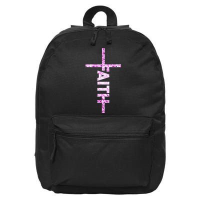 Powered By FAITH Saved By JESUS - Christian 16 in Basic Backpack