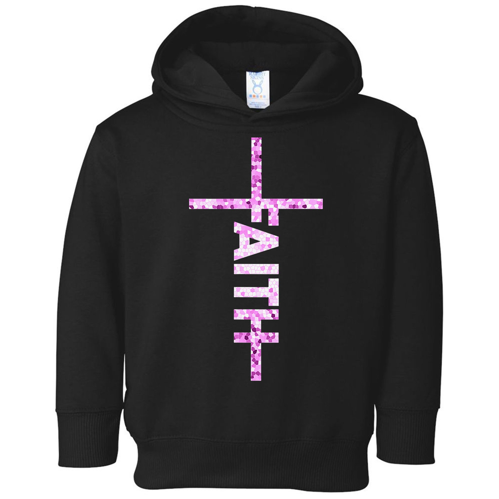 Powered By FAITH Saved By JESUS - Christian Toddler Hoodie