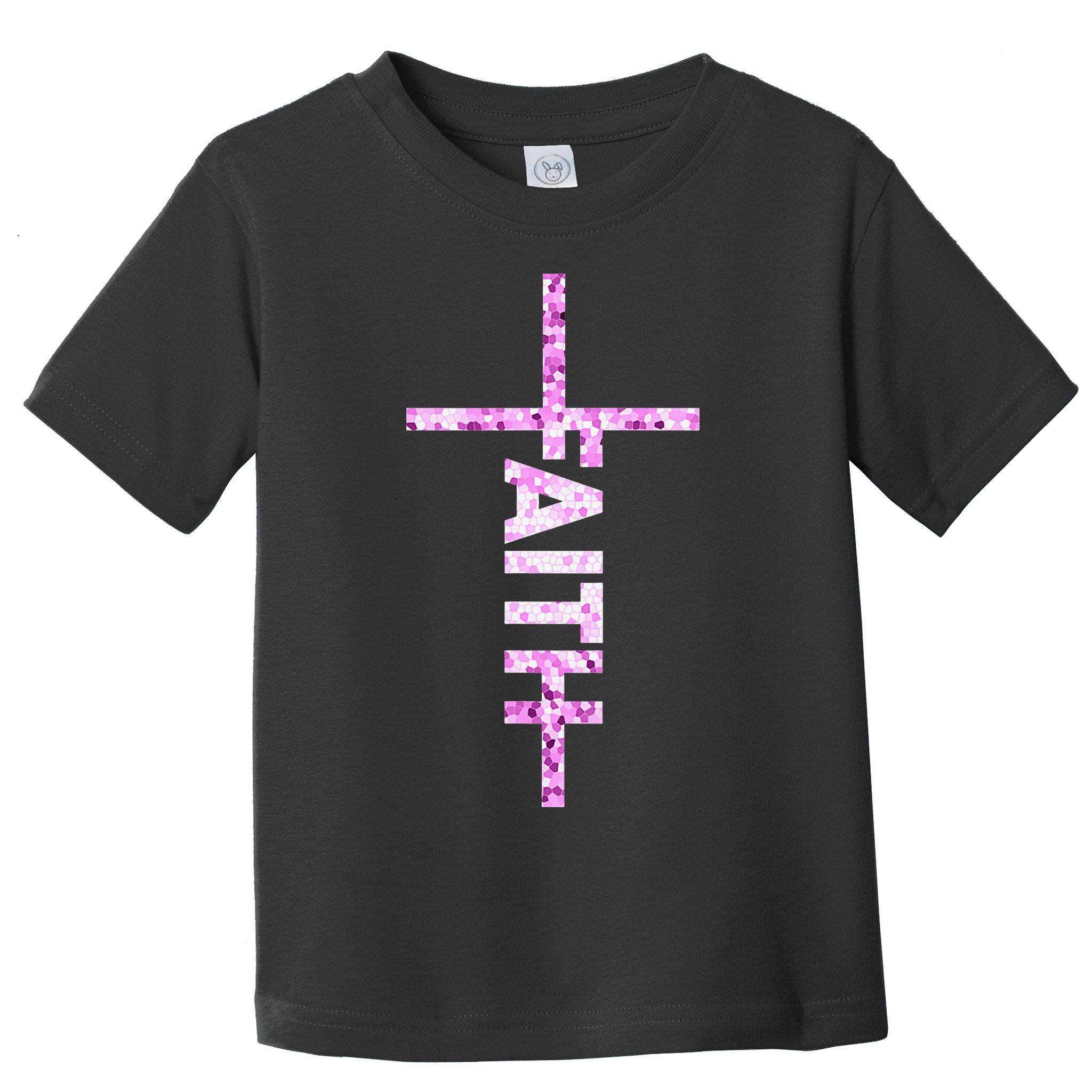 Powered By FAITH Saved By JESUS - Christian Toddler T-Shirt