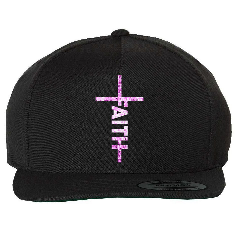 Powered By FAITH Saved By JESUS - Christian Wool Snapback Cap