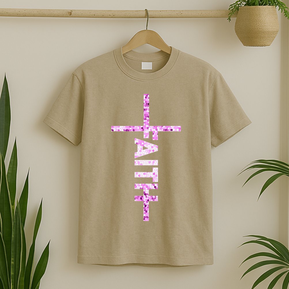 Powered By FAITH Saved By JESUS - Christian T-Shirt