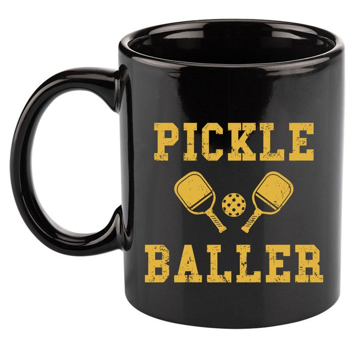 Pickle Baller Funny Sport Lover 11oz C Handle Ceramic Mug