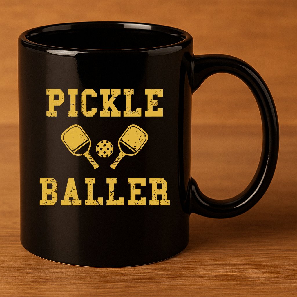 Pickle Baller Funny Sport Lover 11oz C Handle Ceramic Mug