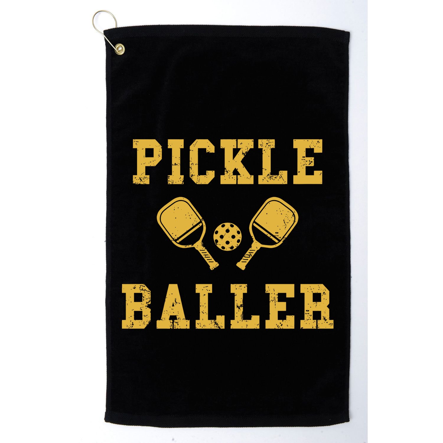 Pickle Baller Funny Sport Lover Golf Towel