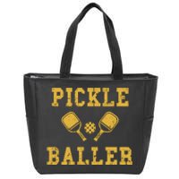 Pickle Baller Funny Sport Lover Zip Tote Bag