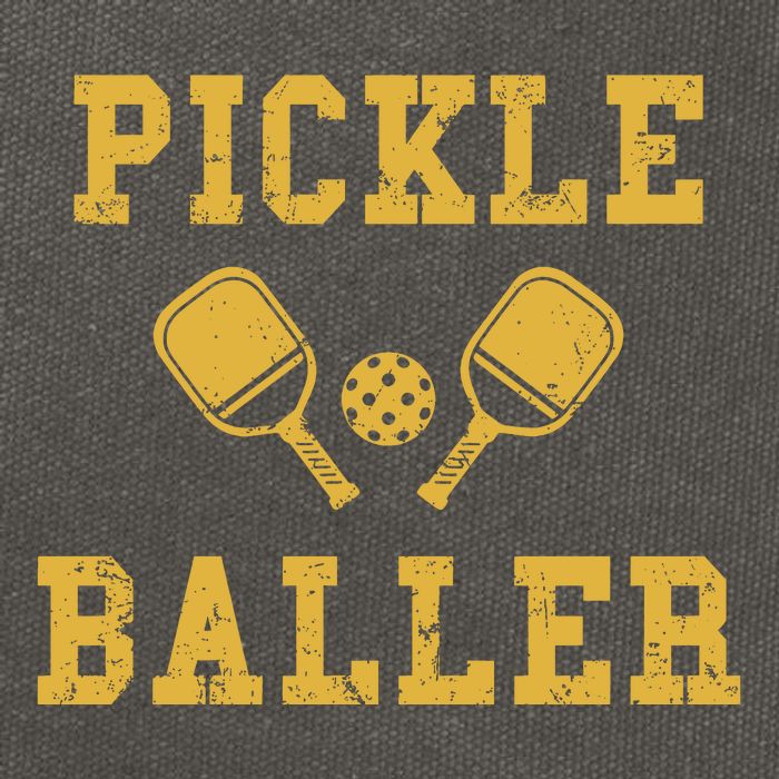 Pickle Baller Funny Sport Lover Cotton Canvas Backpack