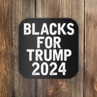 Pro Blacks For Trump 2024 Coaster