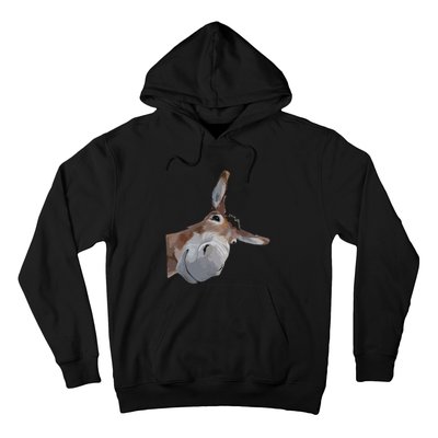 Peach Bruh Funny Donkey Art Donkey Head Smile Eagerlys Hoodie