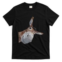 Peach Bruh Funny Donkey Art Donkey Head Smile Eagerlys T-Shirt