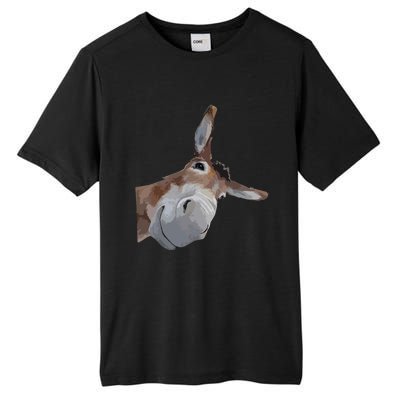 Peach Bruh Funny Donkey Art Donkey Head Smile Eagerlys Tall Fusion ChromaSoft Performance T-Shirt