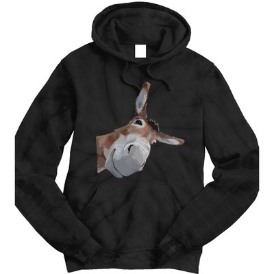 Peach Bruh Funny Donkey Art Donkey Head Smile Eagerlys Tie Dye Hoodie