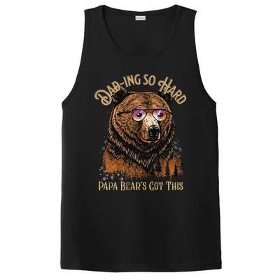 Papa Bear Funny Fathers Day Gift PosiCharge Competitor Tank