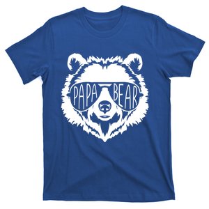 Papa Bear Face With Sunglasses Funny Gift T-Shirt