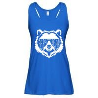 Papa Bear Face With Sunglasses Funny Gift Ladies Essential Flowy Tank