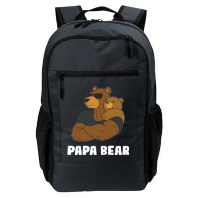 Papa Bear Father Daughter Son Papa Bear Gift Daily Commute Backpack