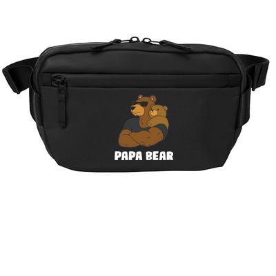 Papa Bear Father Daughter Son Papa Bear Gift Crossbody Pack