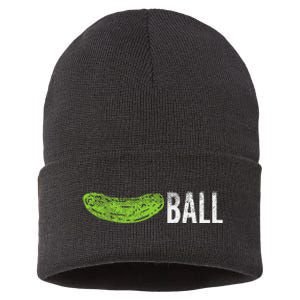 Pickle Ball Funny Pickleball Sport Pun Player Sustainable Knit Beanie