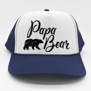 Papa Bear FatherS Day Gift Trucker Hat