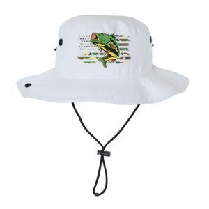 Patriotic Bass Fishing American Flag Fish Fisher Gift Legacy Cool Fit Booney Bucket Hat