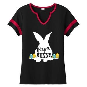 Papa Bunny Funny Matching Easter Gift Gift Ladies Halftime Notch Neck Tee