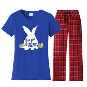 Papa Bunny Funny Matching Easter Gift Gift Women's Flannel Pajama Set