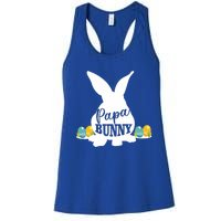 Papa Bunny Funny Matching Easter Gift Gift Women's Racerback Tank