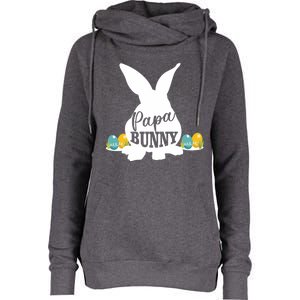 Papa Bunny Funny Matching Easter Gift Gift Womens Funnel Neck Pullover Hood