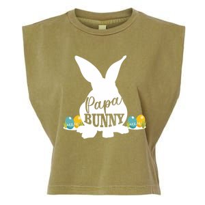 Papa Bunny Funny Matching Easter Gift Gift Garment-Dyed Women's Muscle Tee