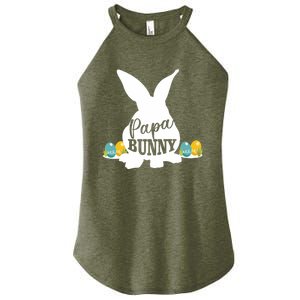 Papa Bunny Funny Matching Easter Gift Gift Women's Perfect Tri Rocker Tank