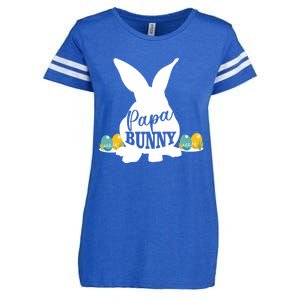 Papa Bunny Funny Matching Easter Gift Gift Enza Ladies Jersey Football T-Shirt