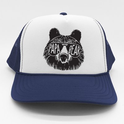 Papa Bear Fathers Day Gift Trucker Hat