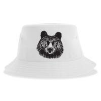 Papa Bear Fathers Day Gift Sustainable Bucket Hat