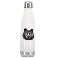 Papa Bear Fathers Day Gift Stainless Steel Insulated Water Bottle