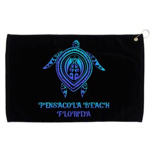 Pensacola Beach Florida Beach Souvenirs Sea Turtle Tribal Grommeted Golf Towel