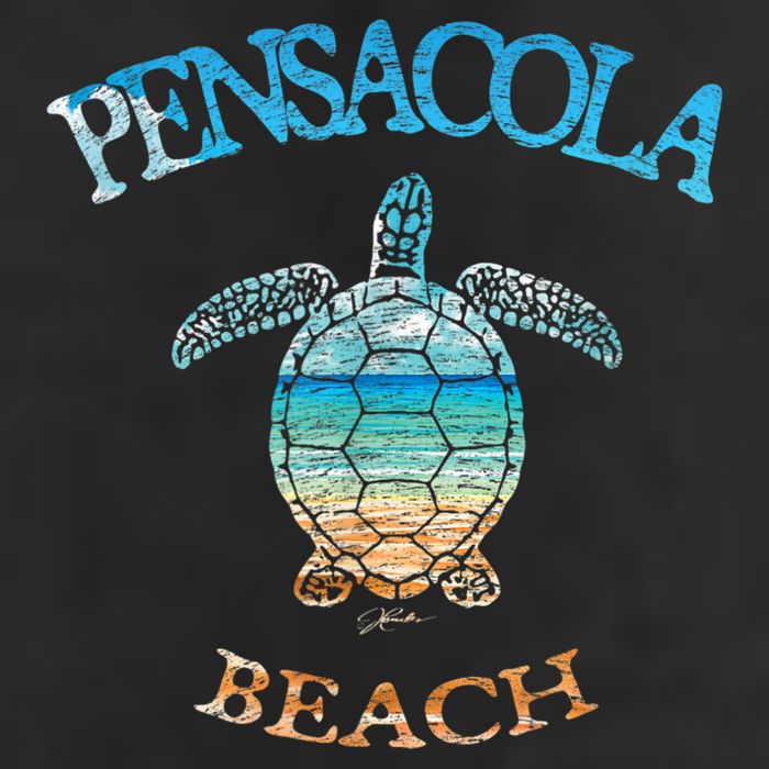 Pensacola Beach, FL, Sea Turtle Cool Comfort Performance Bucket Hat