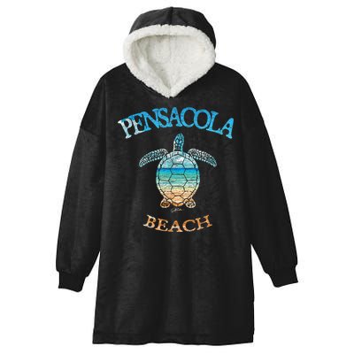 Pensacola Beach, FL, Sea Turtle Hooded Wearable Blanket