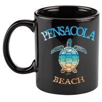 Pensacola Beach, FL, Sea Turtle 11oz C Handle Ceramic Mug