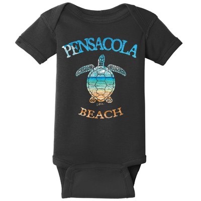 Pensacola Beach, FL, Sea Turtle Baby Bodysuit