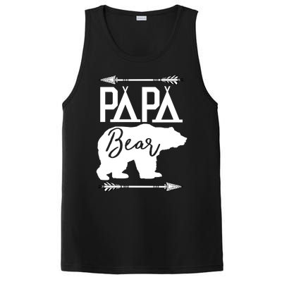 Papa Bear Fathers Day Gift For Dad Grandpa Husband Daddy Meaningful Gift PosiCharge Competitor Tank