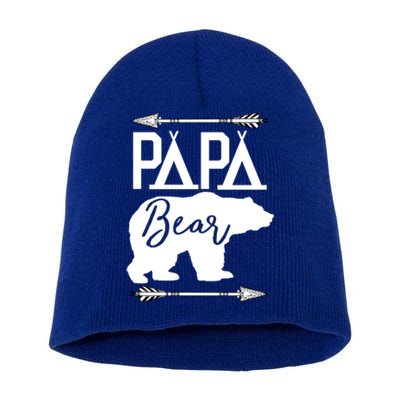 Papa Bear Fathers Day Gift For Dad Grandpa Husband Daddy Meaningful Gift Short Acrylic Beanie