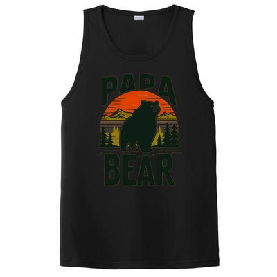 Papa Bear For Proud Dad Husband Uncle Grizzly Fathers Day Cool Gift PosiCharge Competitor Tank