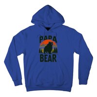 Papa Bear For Proud Dad Husband Uncle Grizzly Fathers Day Cool Gift Hoodie