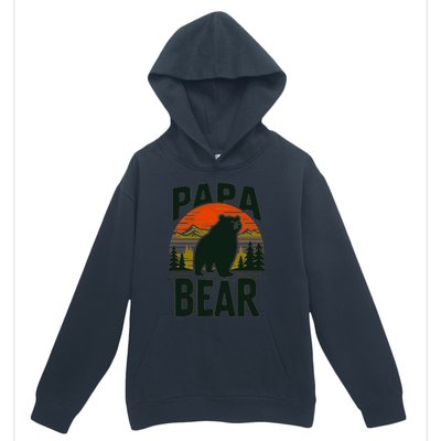 Papa Bear For Proud Dad Husband Uncle Grizzly Fathers Day Cool Gift Urban Pullover Hoodie