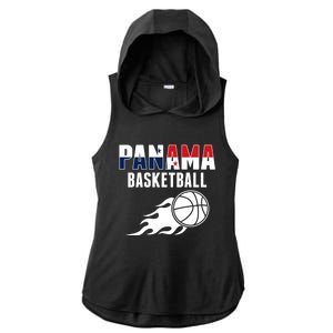 Panama Basketball Fans Jersey Gift Panaian Flag Sport Lovers Gift Ladies PosiCharge Tri-Blend Wicking Draft Hoodie Tank