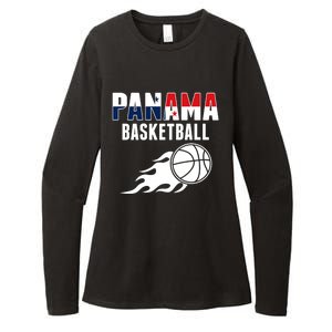 Panama Basketball Fans Jersey Gift Panaian Flag Sport Lovers Gift Womens CVC Long Sleeve Shirt