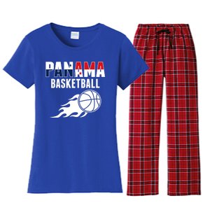 Panama Basketball Fans Jersey Gift Panaian Flag Sport Lovers Gift Women's Flannel Pajama Set