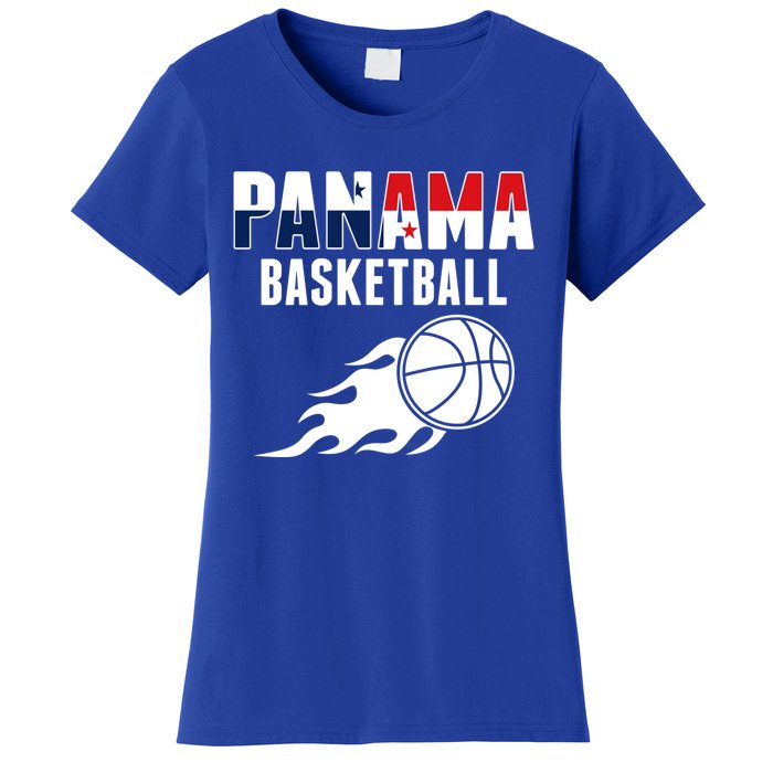 Panama Basketball Fans Jersey Gift Panaian Flag Sport Lovers Gift Women's T-Shirt