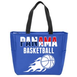 Panama Basketball Fans Jersey Gift Panaian Flag Sport Lovers Gift Zip Tote Bag