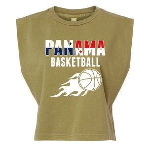 Panama Basketball Fans Jersey Gift Panaian Flag Sport Lovers Gift Garment-Dyed Women's Muscle Tee