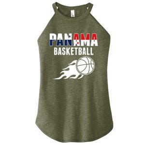 Panama Basketball Fans Jersey Gift Panaian Flag Sport Lovers Gift Women's Perfect Tri Rocker Tank